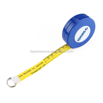 Brinde promocional com fita métrica de diâmetro impresso personalizado para circunferência de tubo ou árvore